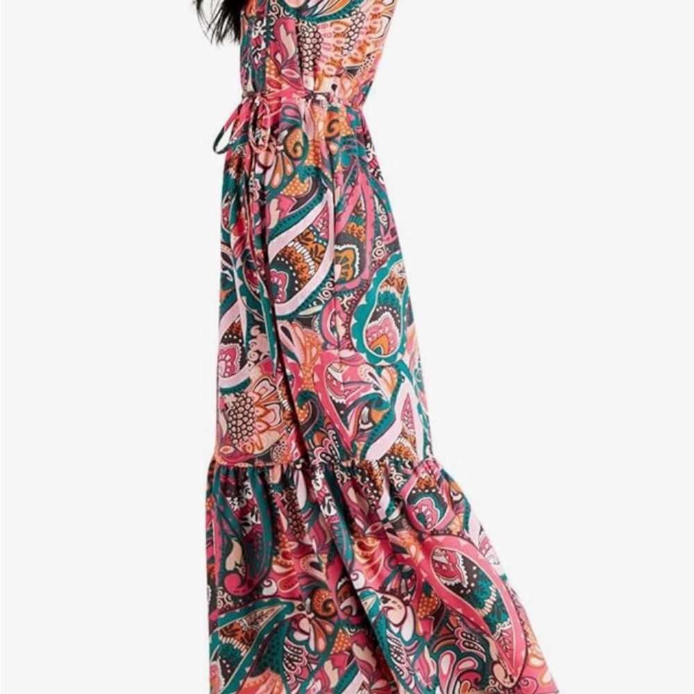 Vibrant Multicolor Maxi Dress